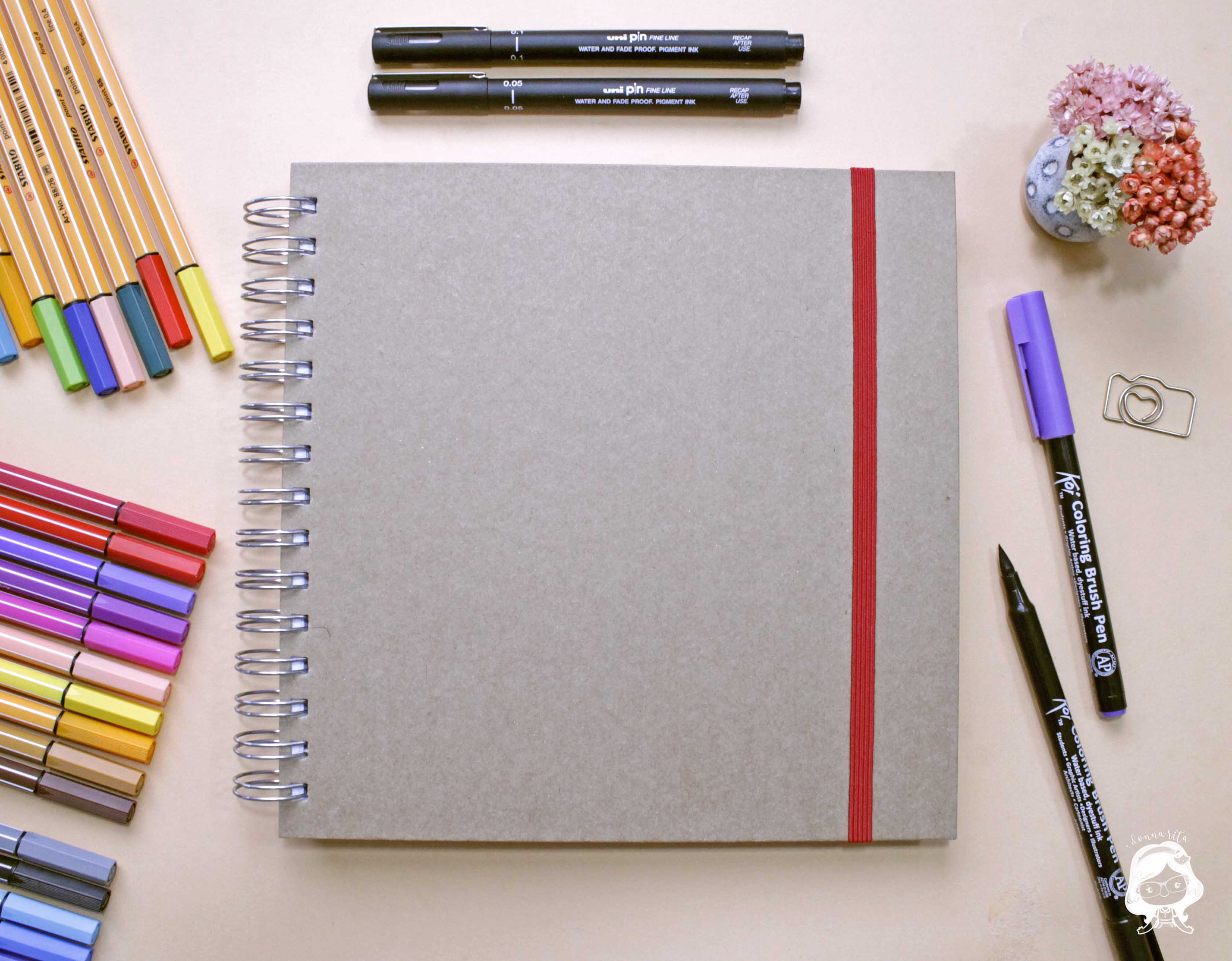 Caderno Quadrado | Loja Donna Rita