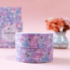 washi tape com flores aquareladas